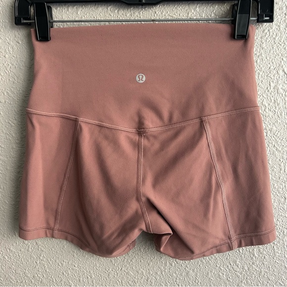 Lululemon Align High Rise 4” Bike Short Red Dust - Picture 4 of 7